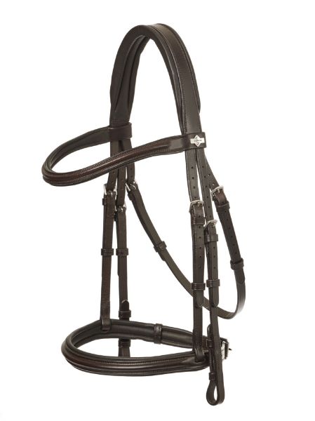 Picture of Le Mieux Arika Cavesson Bridle Brown / Silver