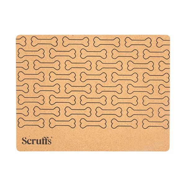 Picture of Scruffs Cork Pet Placemat Bone Print