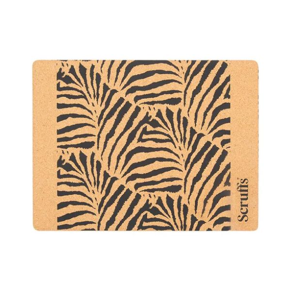 Picture of Scruffs Cork Pet Placemat Zebra Print