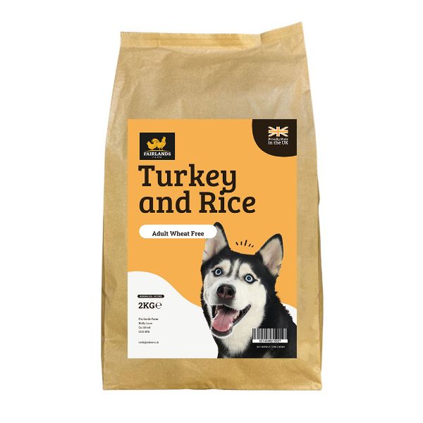 Picture of Fairlands Farm Adult  Working Dog Wheat Free Turkey & Rice 2kg