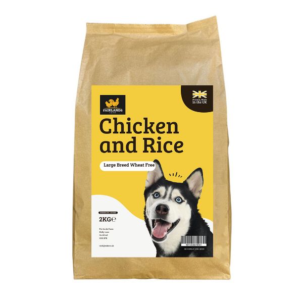 Picture of Fairlands Farm Large Breed Working Dog Wheat Free Chicken & Rice 2kg