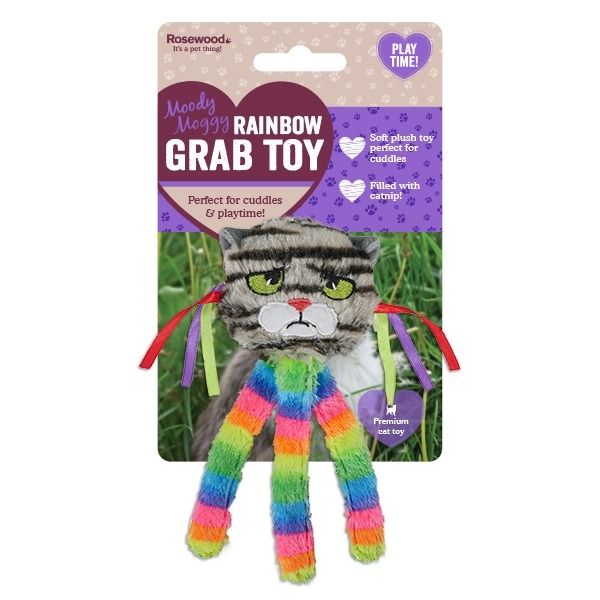 Picture of Moody Moggy Rainbow Grab Toy