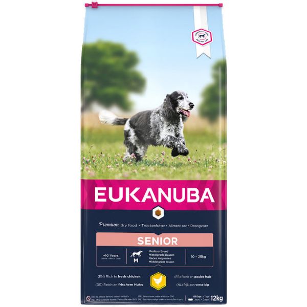 Picture of Eukanuba Caring Senior Medium Breed Chicken 12kg