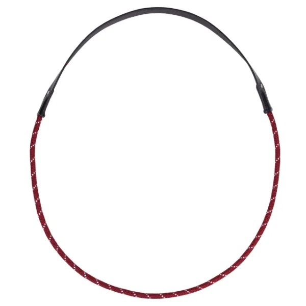 Picture of QHP Neck Rope Leer Burgundy Cob