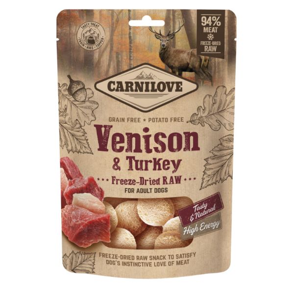 Picture of Carnilove Freeze Dried Raw Treats - Venison & Turkey 60g