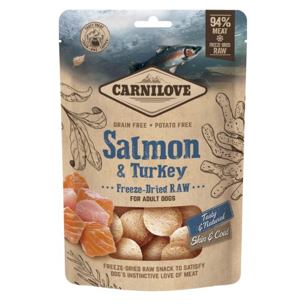 Picture of Carnilove Freeze Dried Raw Treats - Salmon & Turkey 60g