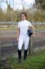 Picture of Hy Equestrian Adults Roka Royal Show Shirt White / Rose Gold Diamantes