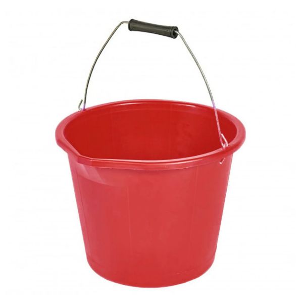 Picture of 3 Gallon Stable Bucket Red