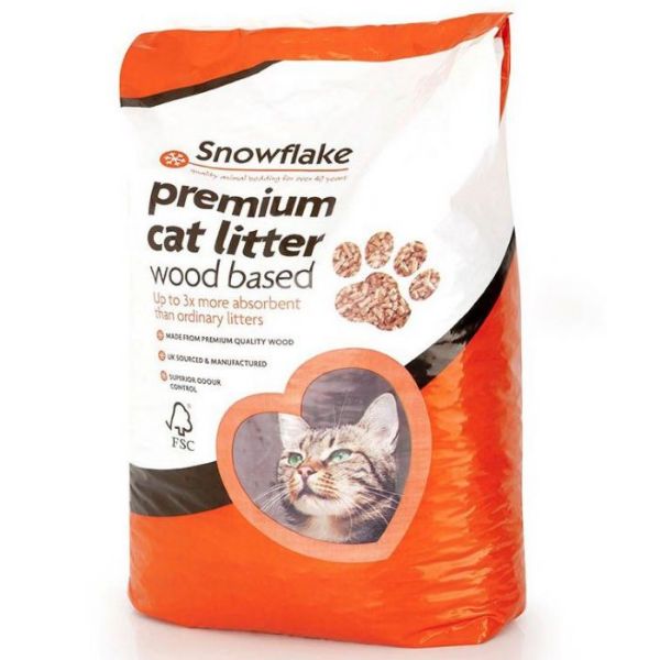 Picture of Snowflake Premium Cat Litter Wood Based 30L