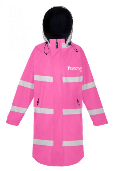 Picture of Equicoat Reincoat Lite Adults Hi Vis Pink