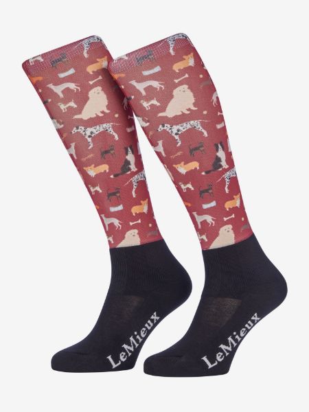 Picture of Le Mieux Adult Footsie Socks Ember Dogs