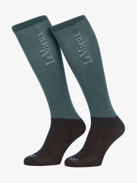 Picture of Le Mieux Competition Socks 2 Pack Petrol Medium UK 4 - 7.5