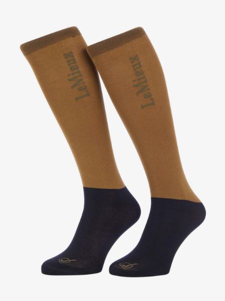 Picture of Le Mieux Competition Socks 2 Pack Ginger Medium UK 4 - 7.5