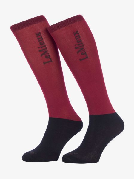 Picture of Le Mieux Competition Socks 2 Pack Ember Medium UK 4 - 7.5