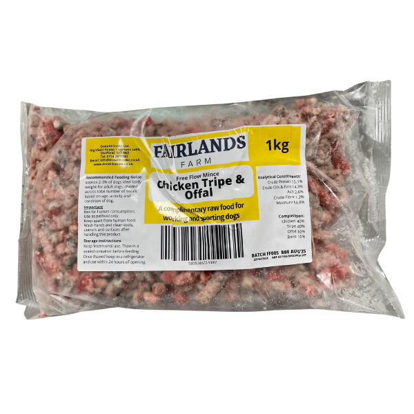 Picture of Fairlands Farm Chicken, Tripe & Offal Mince 1kg