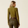 Picture of Ariat Wms Lowell 3.0 1/4 Zip LS Base Layer Winter Moss