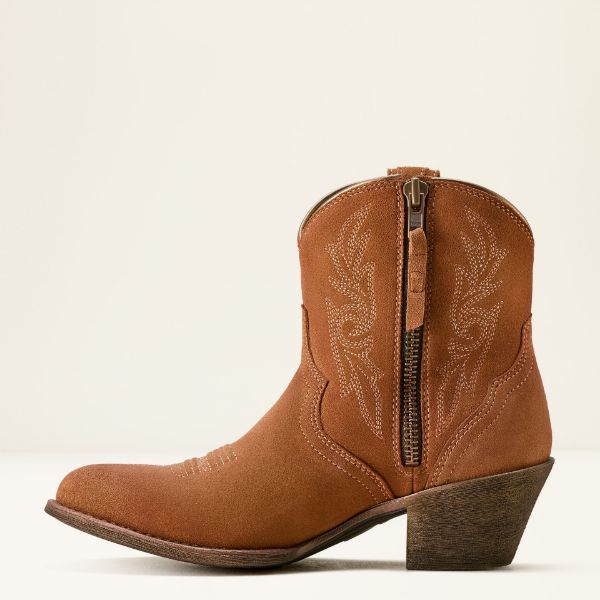 Picture of Ariat Womens Harlan Western Boot Walnut Suede