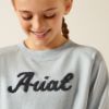 Picture of Ariat Youth Benicia Sweatshirt Cerulean Heather