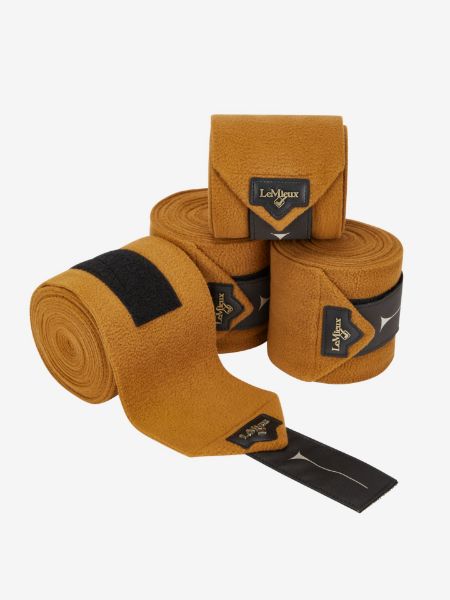 Picture of Le Mieux Luxury Polo Bandages Ginger 4 Pack Full