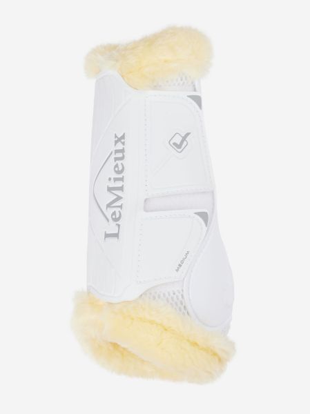 Picture of Le Mieux Motionflex Dressage Boot With Fur Edge White / Natural Large