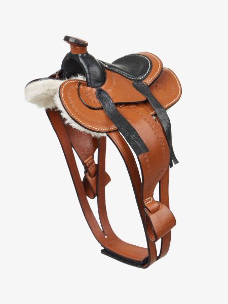 Picture of Le Mieux Toy Pony Western Saddle Tan