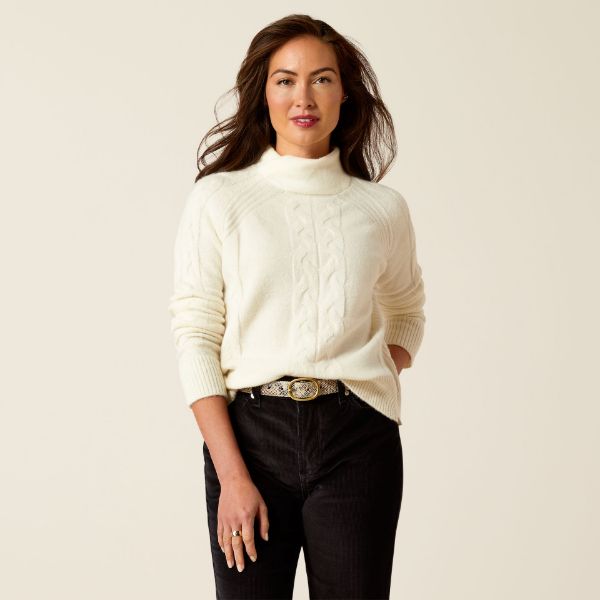 Picture of Ariat Womens Novato Sweater Vanilla Ice