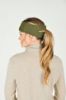 Picture of Weatherbeeta Adults Fleece Lined Ponytail Headband Olive Night