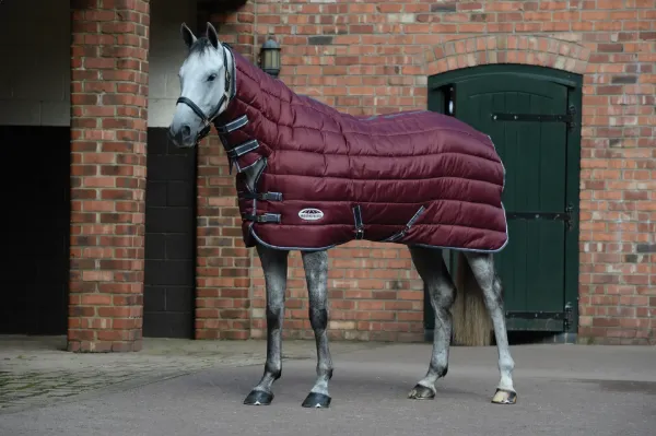 Picture of Weatherbeeta Comfitec Channel Quilt 210D Combo Heavy Maroon/Grey/White