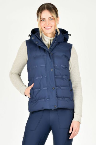 Picture of Weatherbeeta Ladies Hapur Heat Seal Quilted Vest Navy Iris