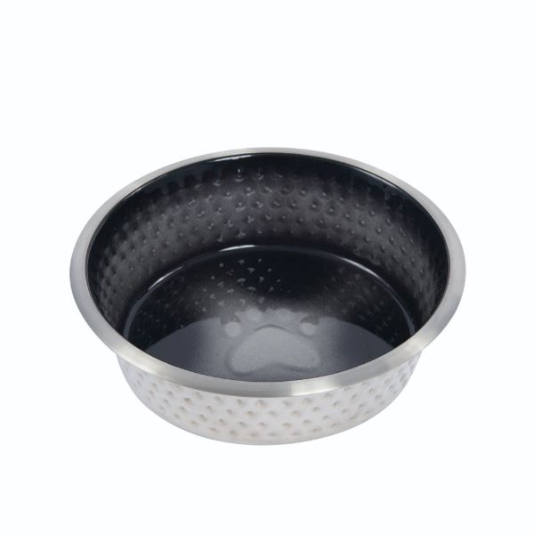 Picture of Weatherbeeta Non Slip Stainless Steel Silicone Shade Dog Bowl Black 16.5cm