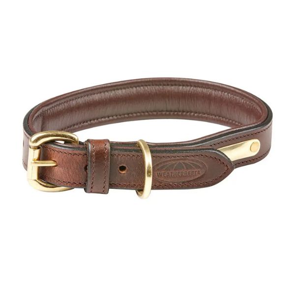 Picture of Weatherbeeta Padded Leather Dog Collar Brown