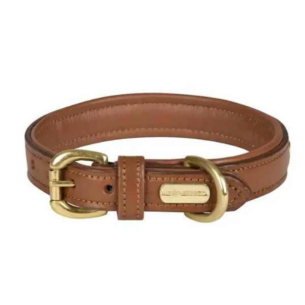 Picture of Weatherbeeta Padded Leather Dog Collar Tan