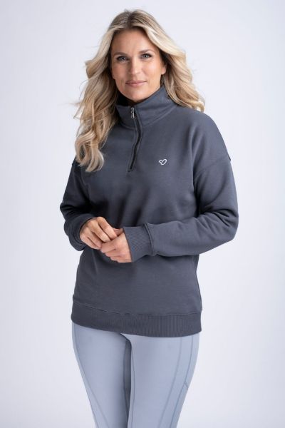 Picture of Mochara Half Zip Sweatshirt Charcoal