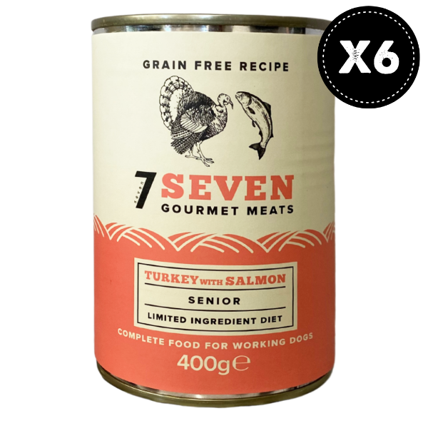 Picture of Seven Dog - Senior Turkey & Salmon Tins 6x400g