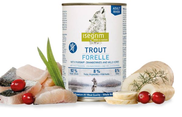 Picture of Isegrim Adult Trout & Parsnip 800g Tin