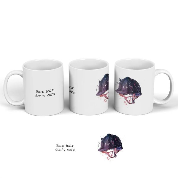 Picture of Vivid Squid Having A Mare Ceramic Classic Mug - Barn Hair Don't Care