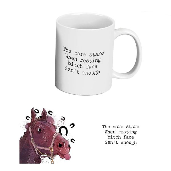 Picture of Vivid Squid Horsing Around Ceramic Classic Mug - Mare Stare