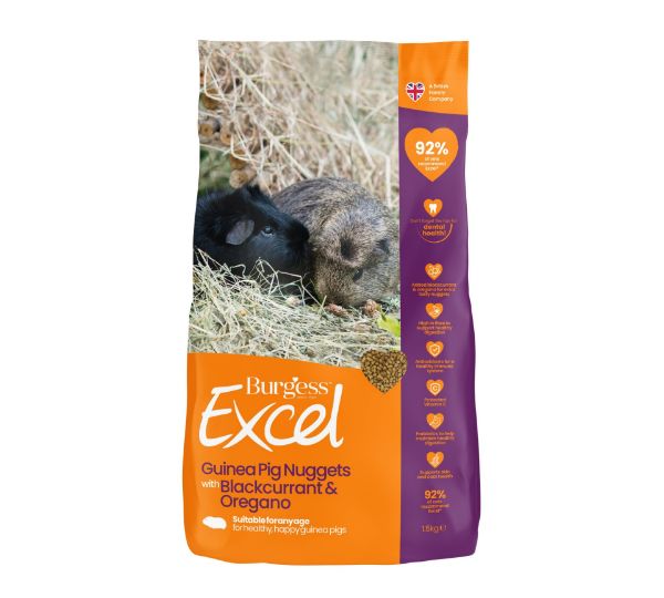 Picture of Burgess Guinea Pig - Excel Nuggets With Blackcurrant & Oregano 1.5kg