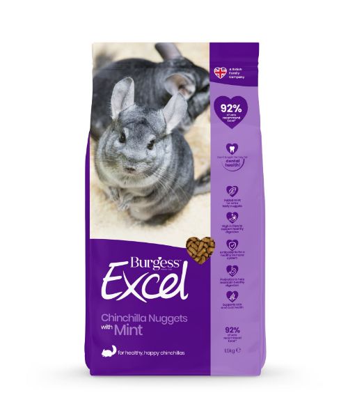 Picture of Burgess Chinchilla - Excel Nuggets 1.5kg