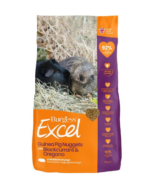 Picture of Burgess Guinea Pig - Excel Nuggets With Blackcurrant & Oregano 10kg