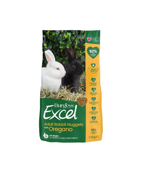 Picture of Burgess Rabbit - Excel Adult Nuggets With Oregano 1.5kg