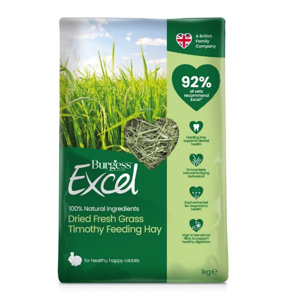 Picture of Burgess Rabbit - Excel Feeding Hay Dried Fresh Grass 1kg