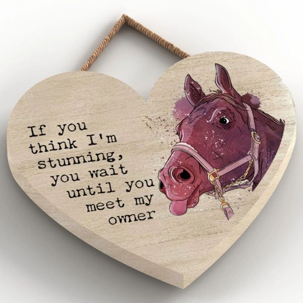 Picture of Vivid Squid Horsing Around Small Heart Plaque - Stunning