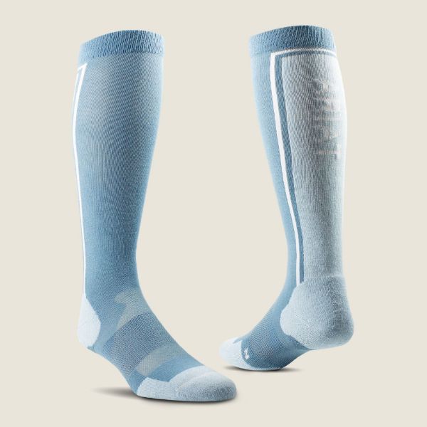 Picture of Ariat Tek Winter Slimline Performance Socks Bluestone/Cerulean