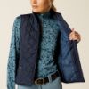 Picture of Ariat Womens Ashley 2.0 Insulated Vest Navy Eclipse