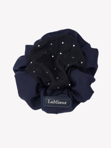 Picture of Le Mieux Scrunchie With Crystal Hair Net Navy / Black