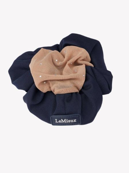 Picture of Le Mieux Scrunchie With Crystal Hair Net Navy / Blonde