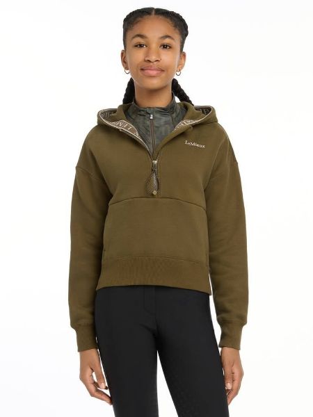 Picture of Le Mieux Young Rider Hettie Half Zip Hoodie Alpine