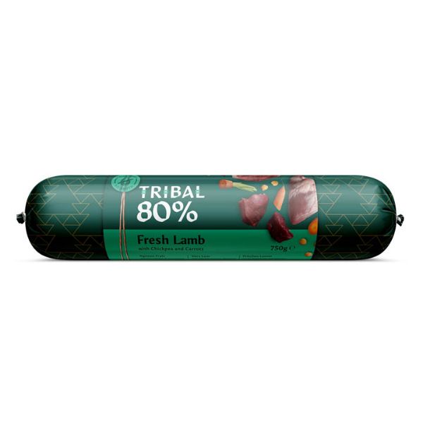 Picture of Tribal 80% Gourmet Sausage Complete Wet Food Lamb 750g