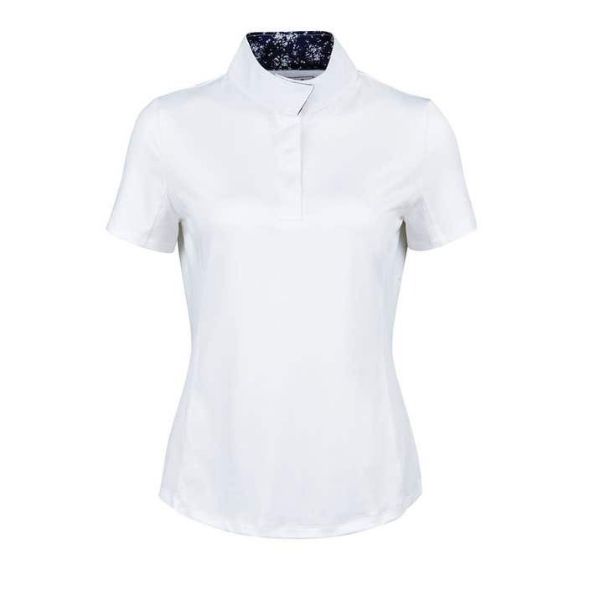 Picture of Dublin Ladies Ria Short Sleeve Competition Shirt White/Navy